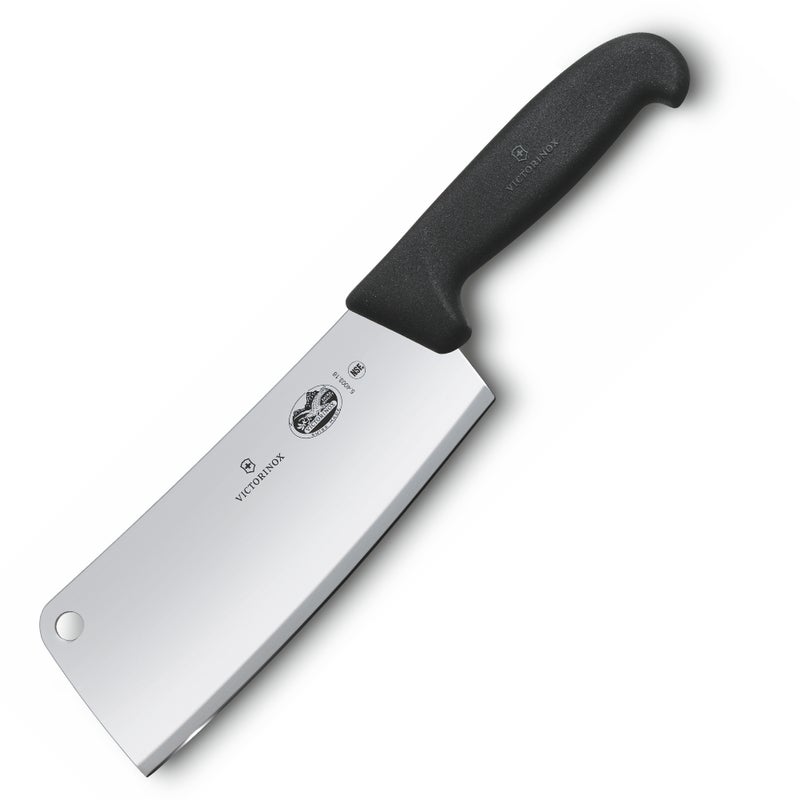 Manual Stainless Steel Victorinox Kitchen Cleaver Fibrox Handle 18 Cm