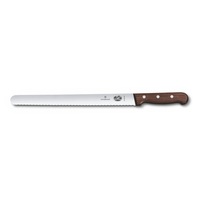 Victorinox Slicing Knife Round Wavy Edge Knife 30cm Rosewood