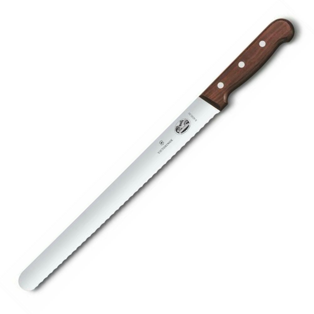 Victorinox Serrated Slicing Carving 36cm Knife - Rosewood Handle 5.4230.36