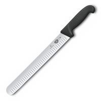 Victorinox Fluted Slicing 30cm Knife Flexible Round Tip Blade Fibrox - 5.4723.30