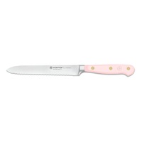 Wusthof Classic Serrated Utility Knife 14cm Pink Himalayan Salt