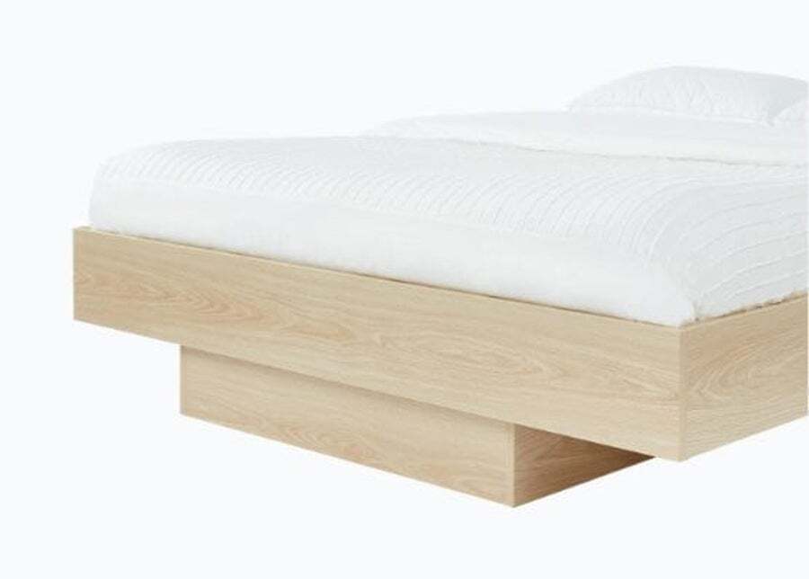 Buy Nook Wooden Bed Base Natural Oak MyDeal