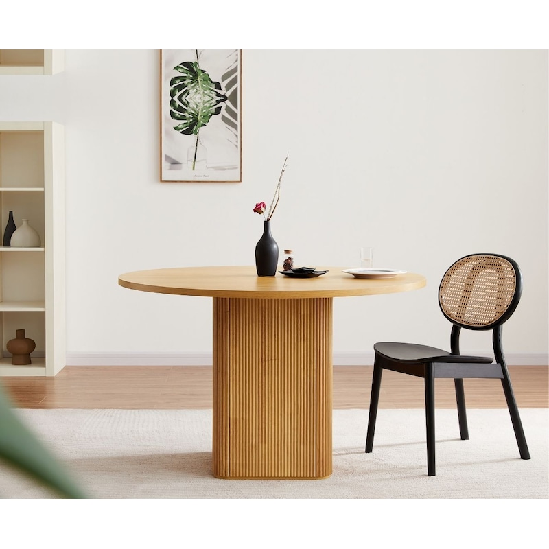 Buy Kate 4 Seater Column Dining Table in Natural - MyDeal