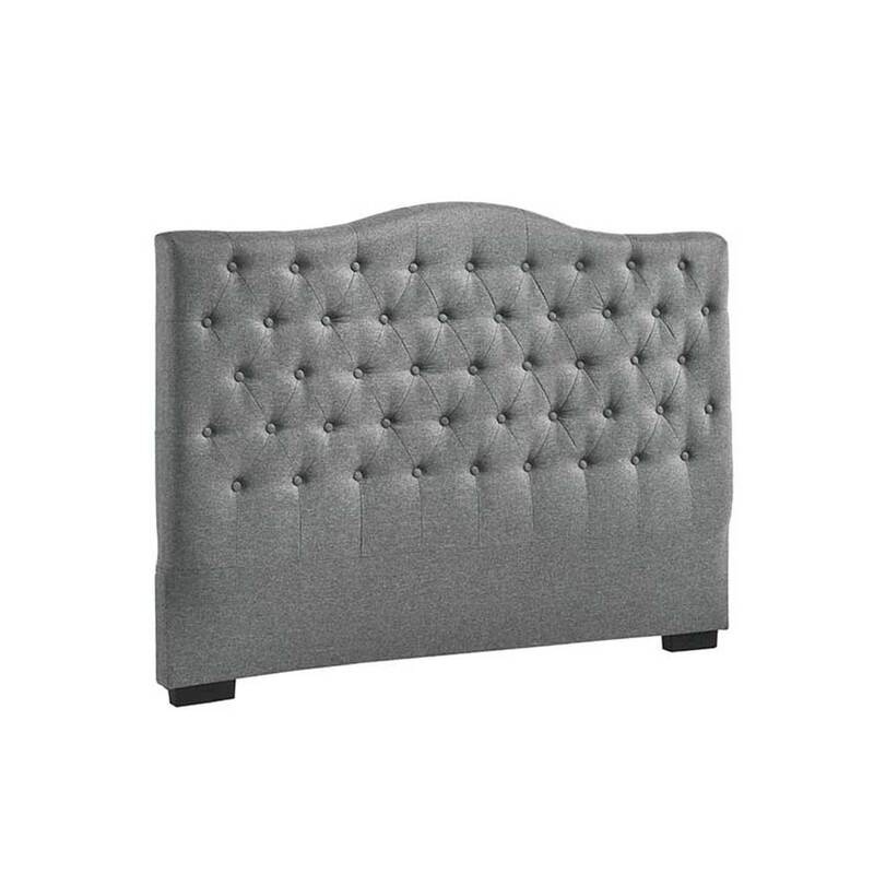 Buy Mira Fabric Bed Head Light Grey MyDeal