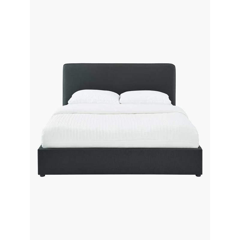 Buy Rio Fabric Bed Frame Charcoal MyDeal