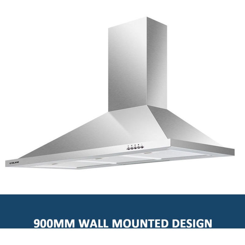 Gasland 3 Speed Wall Mount Canopy Range Hood 90cm MyDeal