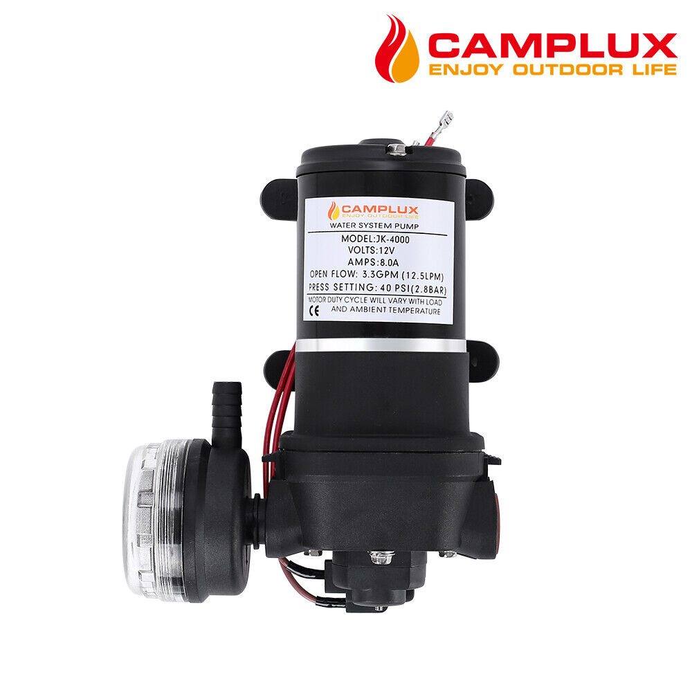 CAMPLUX Outdoor Water Pump 12.5LPM Self Priming High Pressure Camping 40PSI