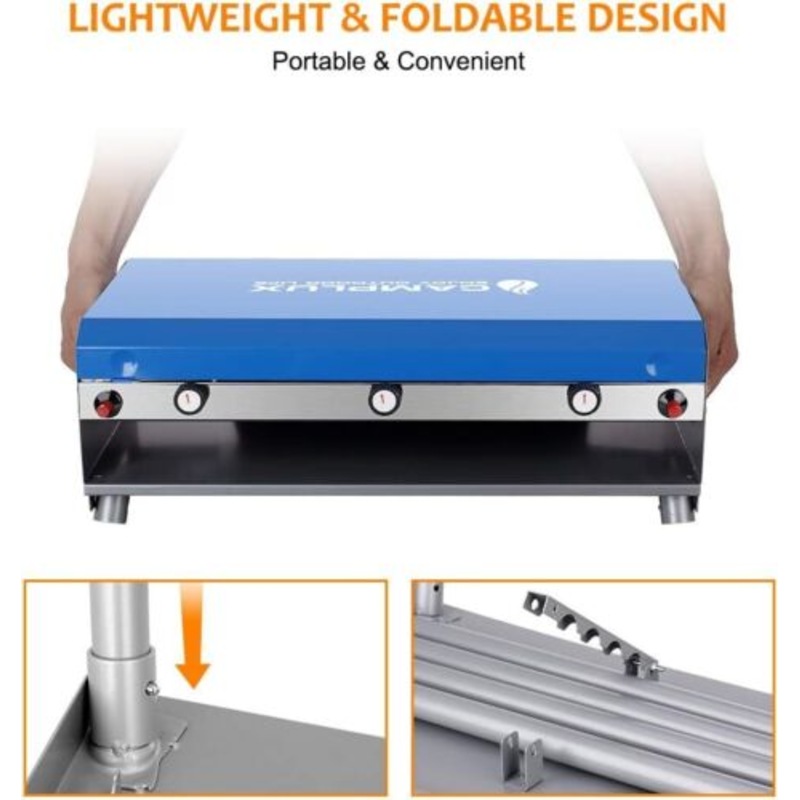 Buy CAMPLUX Portable Camping Stove with Legs 2 Burner Gas Grill Butane