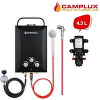 CAMPLUX Portable Gas Hot Water Heater Camping LPG Hot Water System 12V Pump RV