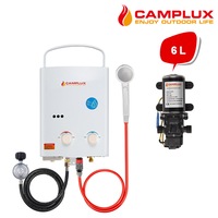 CAMPLUX Portable Gas Hot Water System Outdoor Camping 6L Pump Caravan Instant