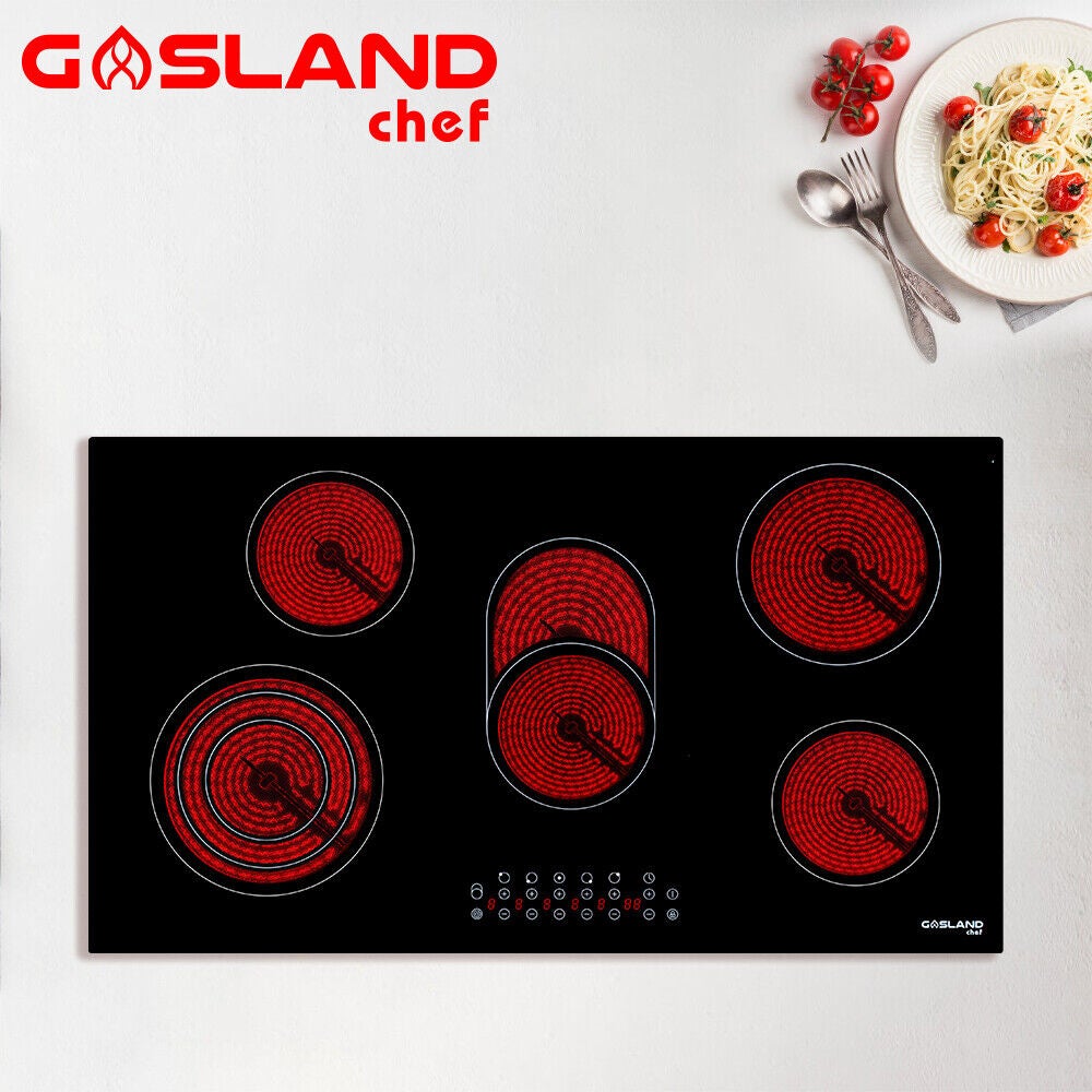 GASLAND chef Ceramic Cooktop 90cm 5 Burners Electric Kitchen Hob Touch Control