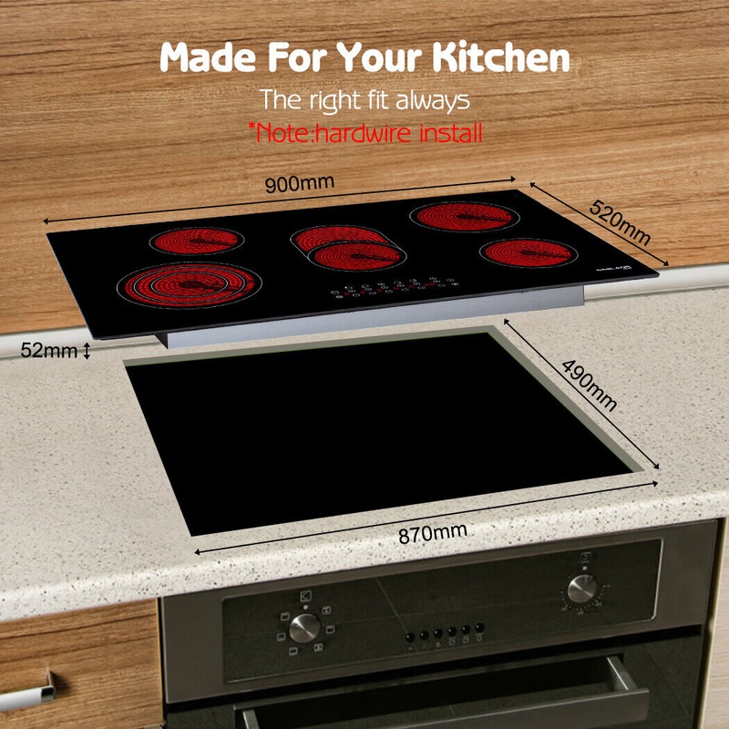 Buy GASLAND chef Ceramic Cooktop 90cm 5 Burners Electric Kitchen Hob