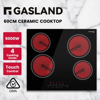 GASLAND chef Ceramic Cooktop 60cm 4 Burners Electric Glass Cooking Hob Touch Control