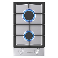 GASLAND chef Gas Cooktop 2 Burners Gas Hob 30cm Stainless Steel Cook Top