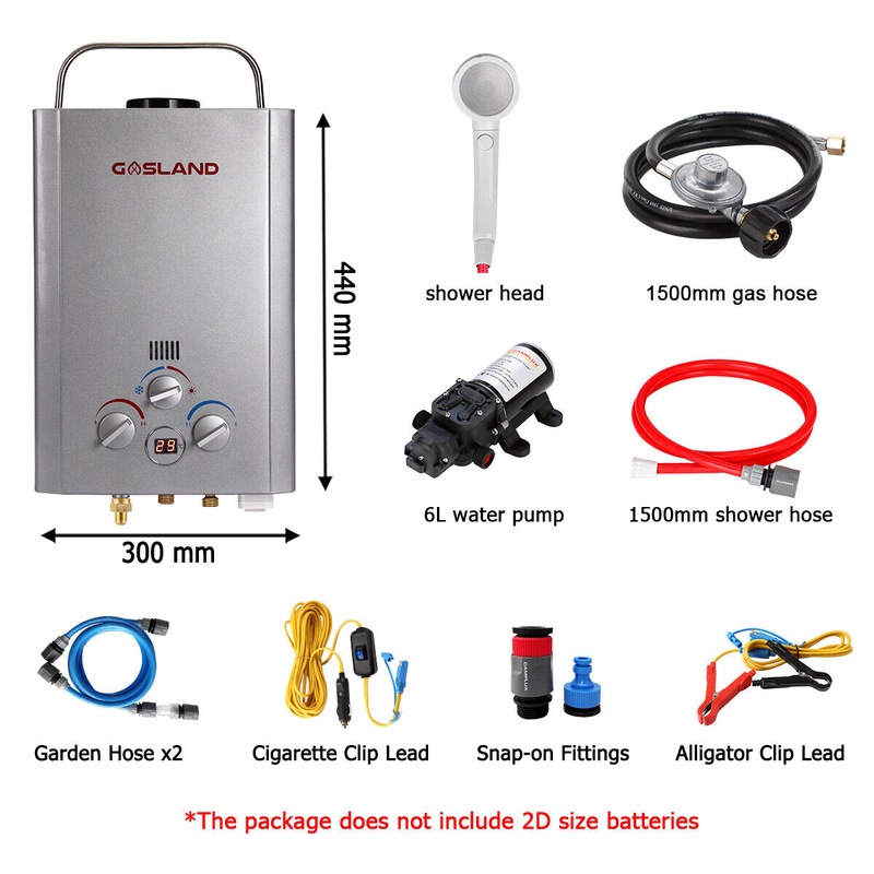 Buy GASLAND Gas Hot Water Heater Portable Pump LPG Caravan Camping Hose