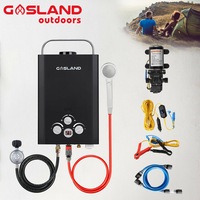GASLAND Portable Gas Hot Water Heater Caravan Water Pump Camping Hose Fittings