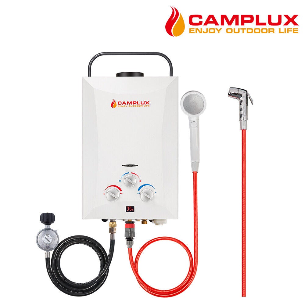 GASLAND Outdoor Gas Water Heater 8L/Min Caravan Instant Hot Shower System