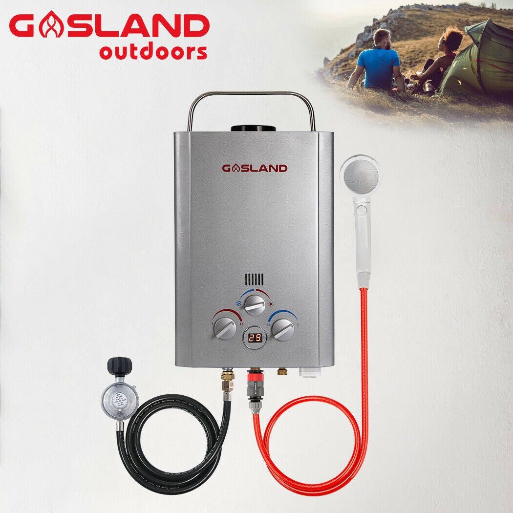 GASLAND Portable Gas Hot Water Heater System 8L/min Caravan