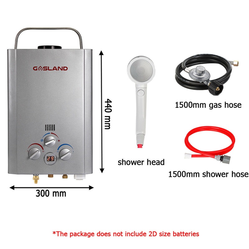 Buy GASLAND Portable Gas Hot Water Heater System 8L/min Caravan MyDeal