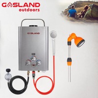 GASLAND Portable Gas Hot Water Heater System Caravan With Shower Stand