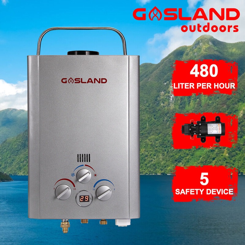 Buy GASLAND Portable Gas Hot Water Heater System With Pump MyDeal