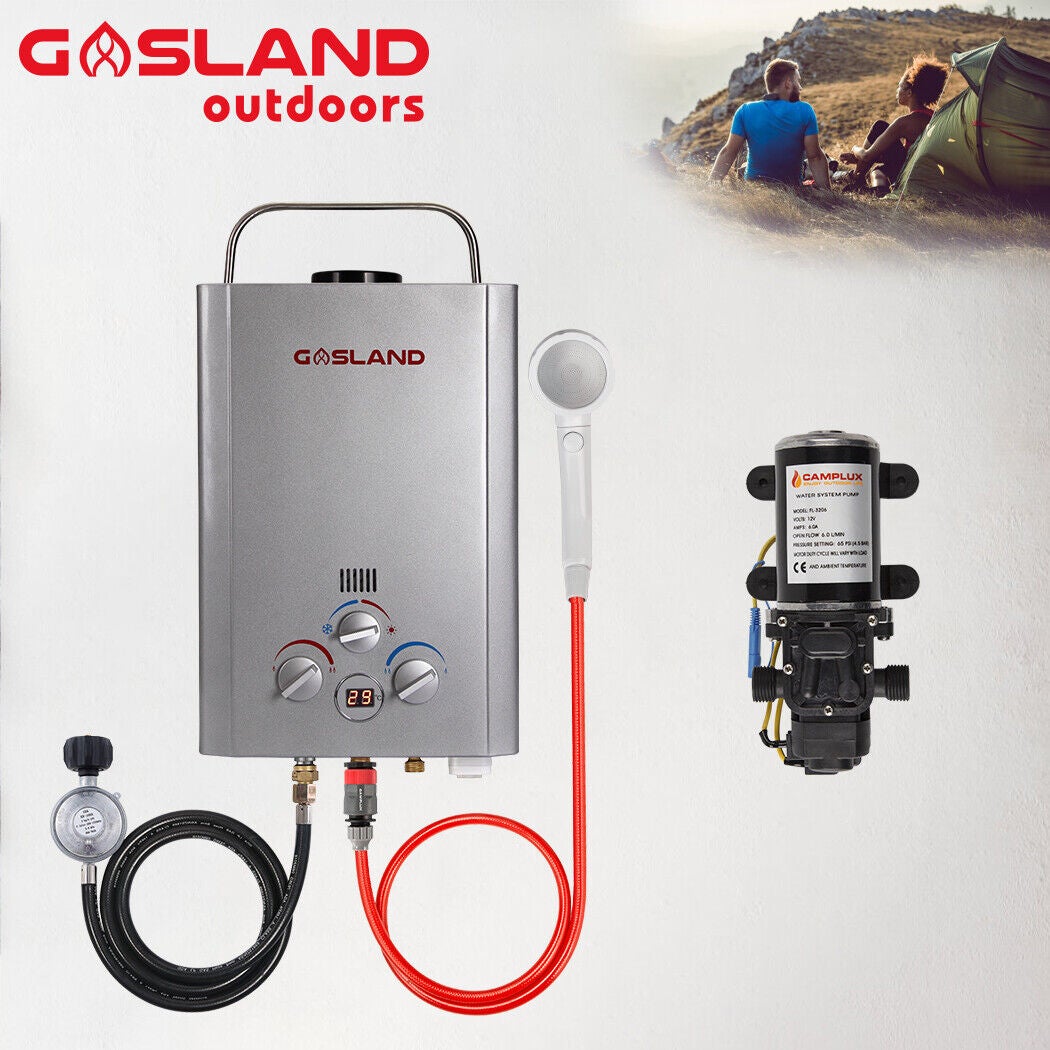 GASLAND Portable Gas Hot Water Heater System With 6L Pump
