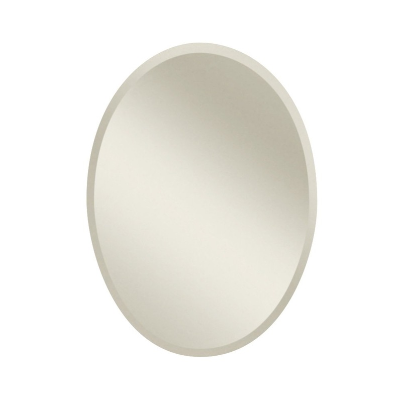 Buy Budget Range Oval Bevel Edge Bathroom Mirror (60 x 80cm) or (75