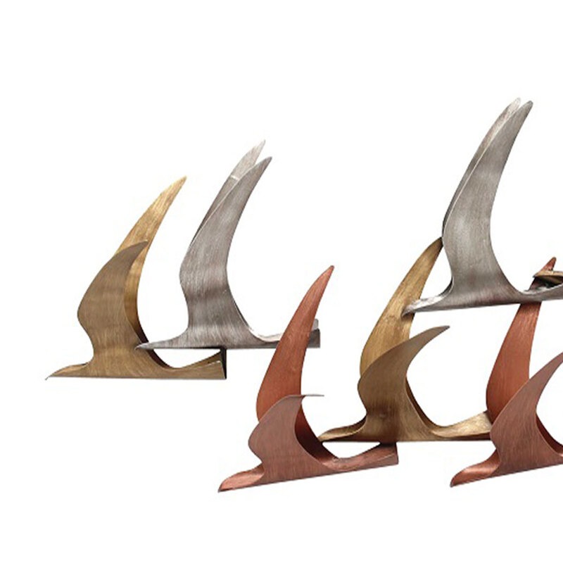 Metal Wall Art Birds in Flight 98cm | Buy 3D Wall Art - 335900