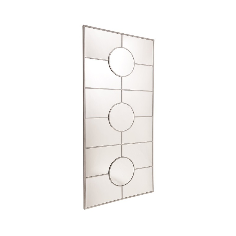 Buy Vermont Floor Mirror in Antique Silver 96cm x 203cm MyDeal