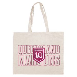 2025 State of Origin QLD Queensland Maroons Canvas Tote Shopping Bag