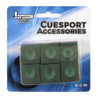 6 Pack of Pioneer Pool Snooker Billiard Table Cue Chalk Green