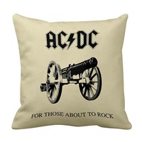 ACDC Acca Dacca For Those About to Rock Logo Cushion Pillow