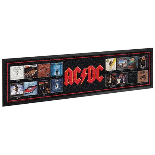 ACDC Albums Covers Bar Runner Mat