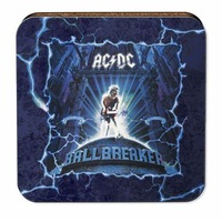 ACDC Ballbreaker Album Cork Back Drink Coaster