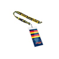 Adelaide Crows AFL Lanyard Chain Card Pocket Storage Poly Swivel Hook