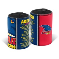 Adelaide Crows AFL TEAM SONG Beer Can Bottle Cooler Stubby Holder Cosy