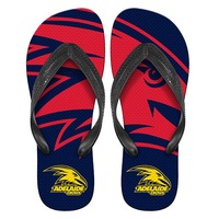 Adelaide Crows AFL Thongs Plugger Flip Flops