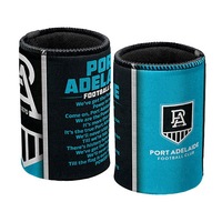 Adelaide Port Power AFL TEAM SONG Beer Can Bottle Cooler Stubby Holder Cosy