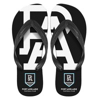 Adelaide Port Power AFL Thongs Plugger Flip Flops
