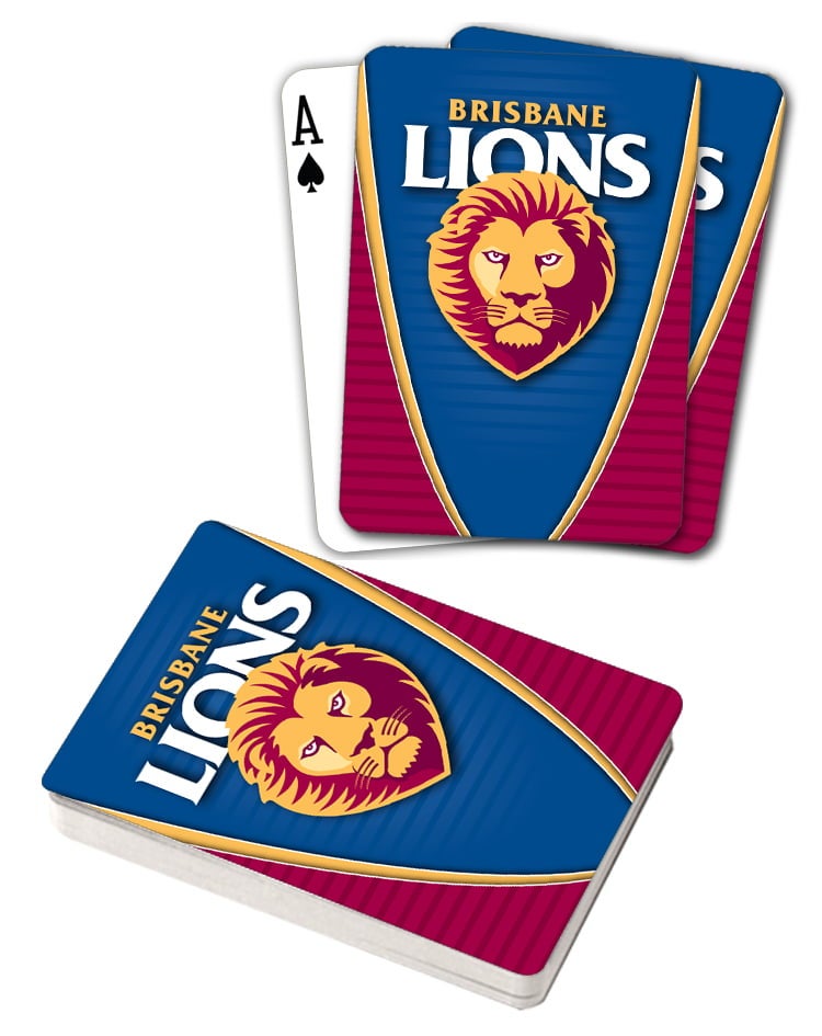 AFL Brisbane Lions Aussie Rules Deck Playing Cards Poker Cards
