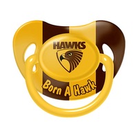 AFL Hawthorn Hawks TEAM Logo Infant Baby Dummy Pacifier Baby