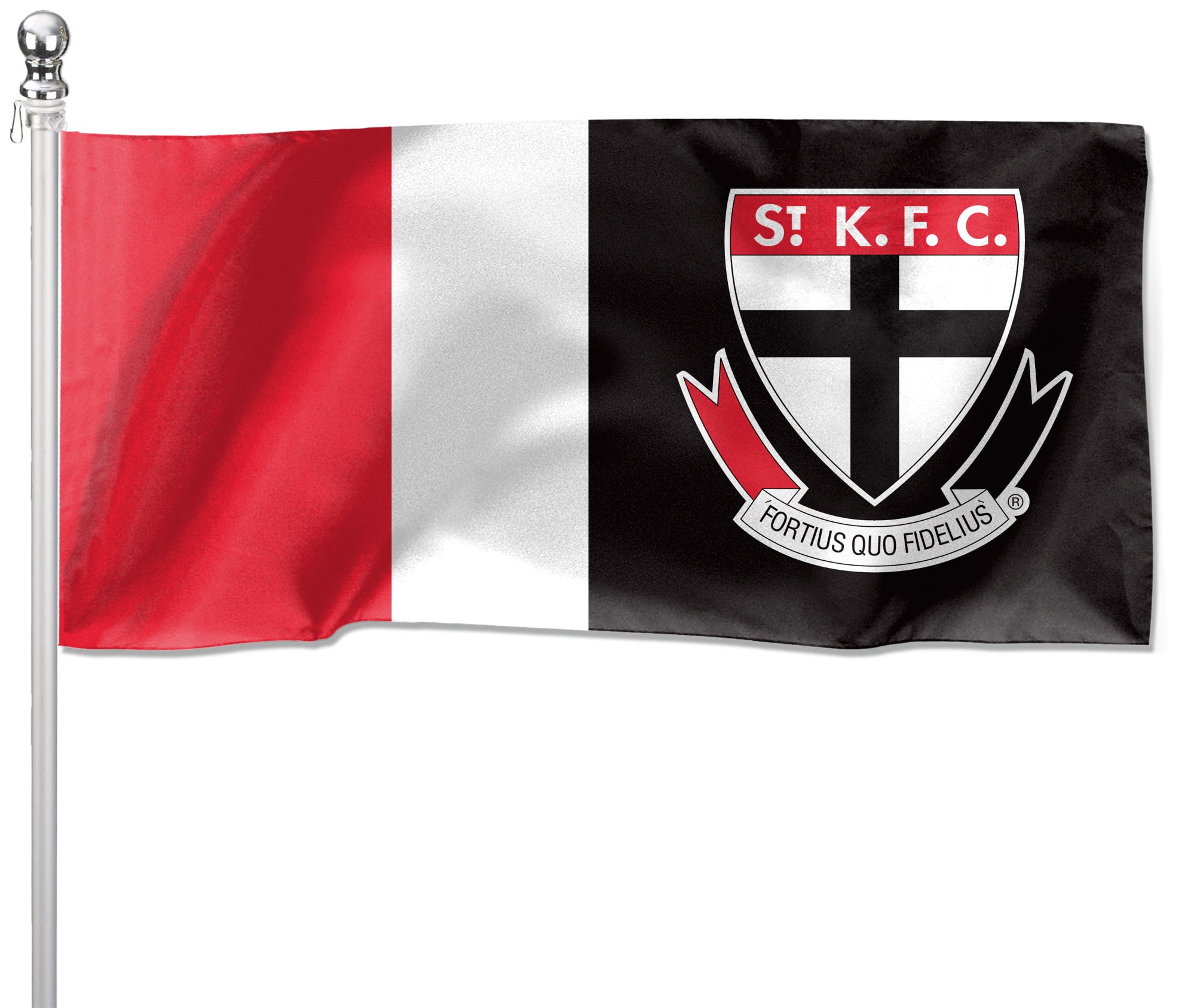 AFL ST Kilda ST K.F.C Pole Flag LARGE 1800x900mm Licensed (Pole not included)