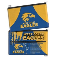 West Coast Eagles AFL QUALITY LARGE Pencil Case for School Work Stationary