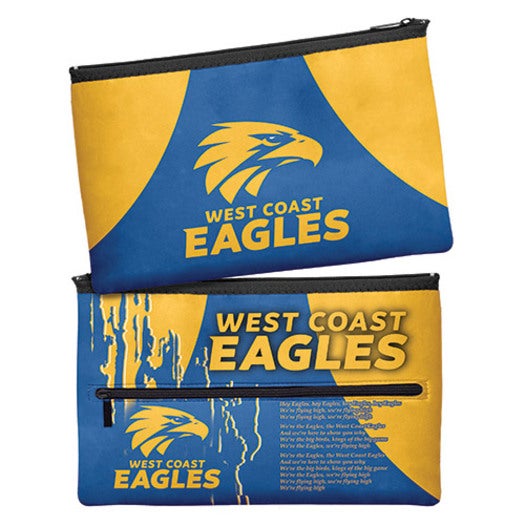 AFL West Coast Eagles QUALITY LARGE Pencil Case for School Work Stationary