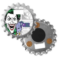 Batman "THE JOKER" Bottle Opener Fridge Magnet Cork Back Coaster