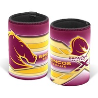 Brisbane Broncos NRL Beer Can Bottle Cooler Stubby Holder Cosy