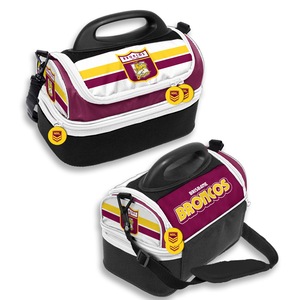 Brisbane Broncos NRL Retro Design Insulated School Lunch Box dome Cooler BAG