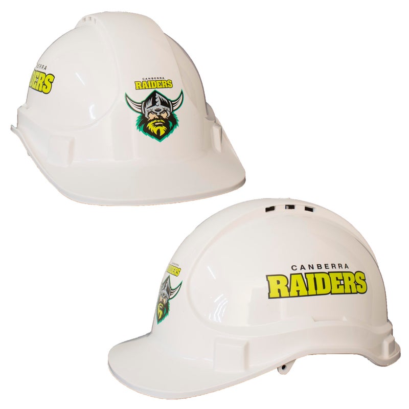 Buy Canberra Raiders NRL Industrial Helmet Work Site Hard Hat - MyDeal