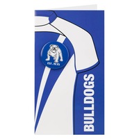 Canterbury Bulldogs NRL NRL Greeting Card with Badge Birthday Christmas Mothers day Fathers Day