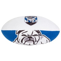 Canterbury Bulldogs NRL Plush Football Ball Soft Sublimated Team Jersey Print